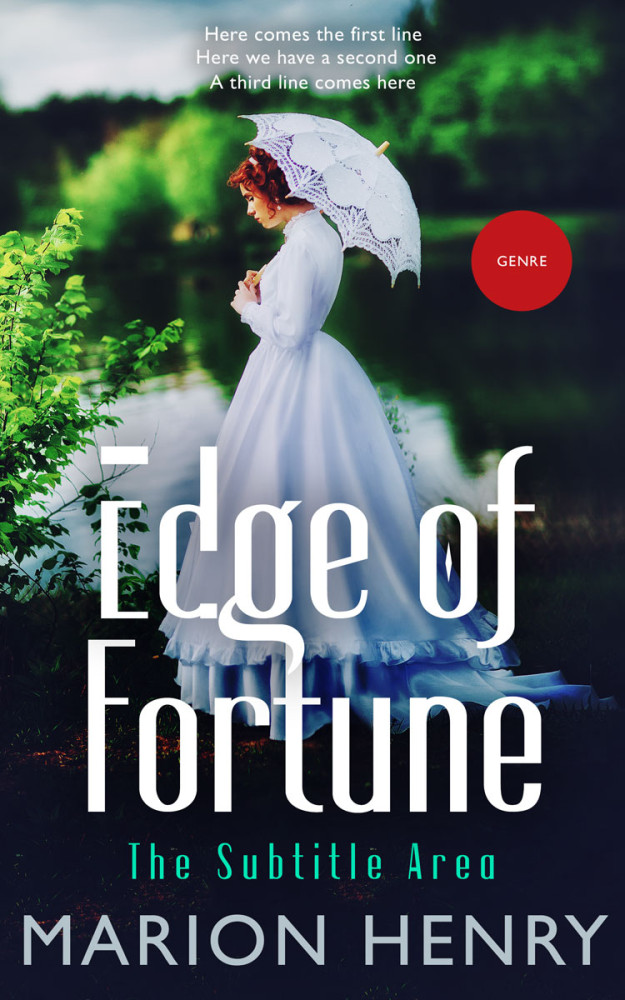 Front view of Pale Slate #13798 - Premade Romance Book Cover