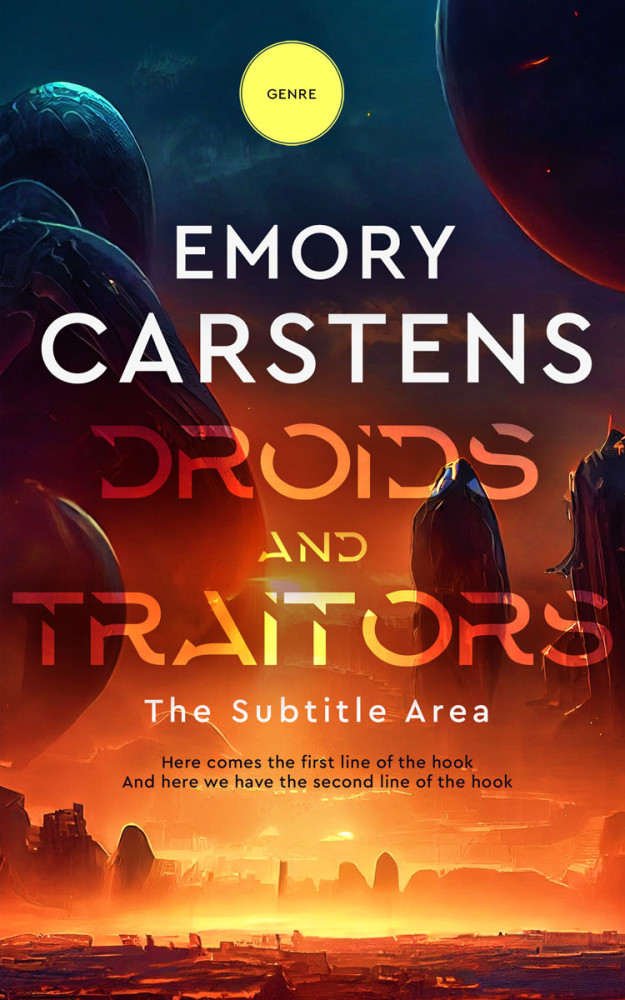 Front view of Jaffa #13856 - Premade Science Fiction Book Cover