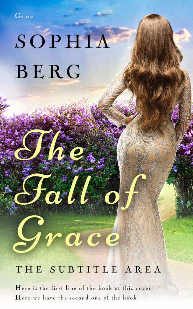 Front view of Swirl #13891 - Premade Romance Book Cover