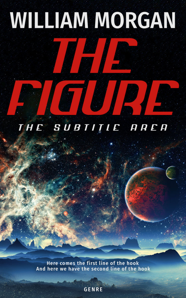 Front view of Contessa #13909 - Premade Science Fiction Book Cover