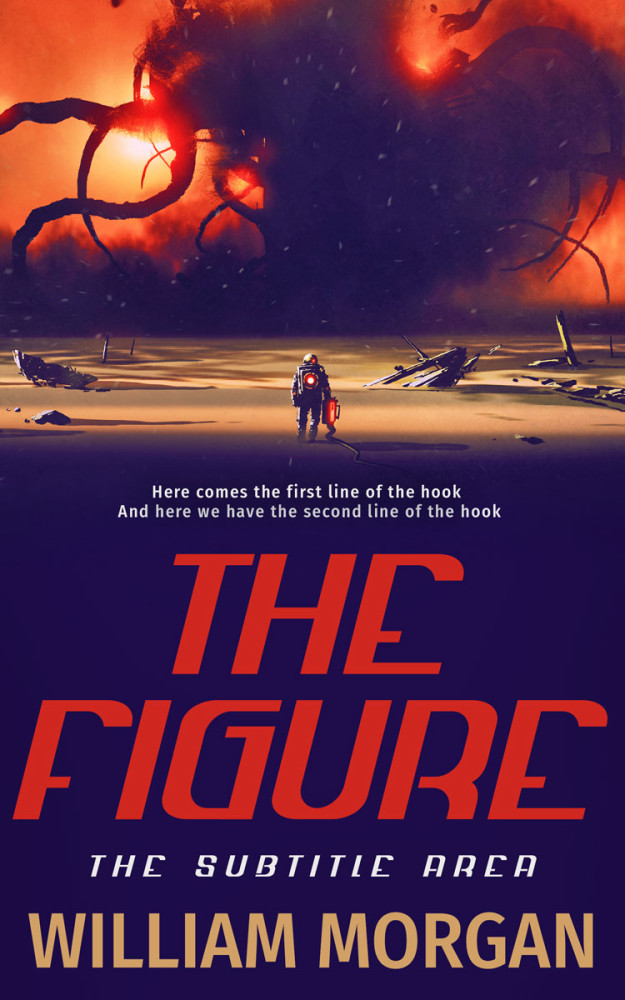 Front view of Valhalla #13915 - Premade Science Fiction Book Cover | BookCoverZone