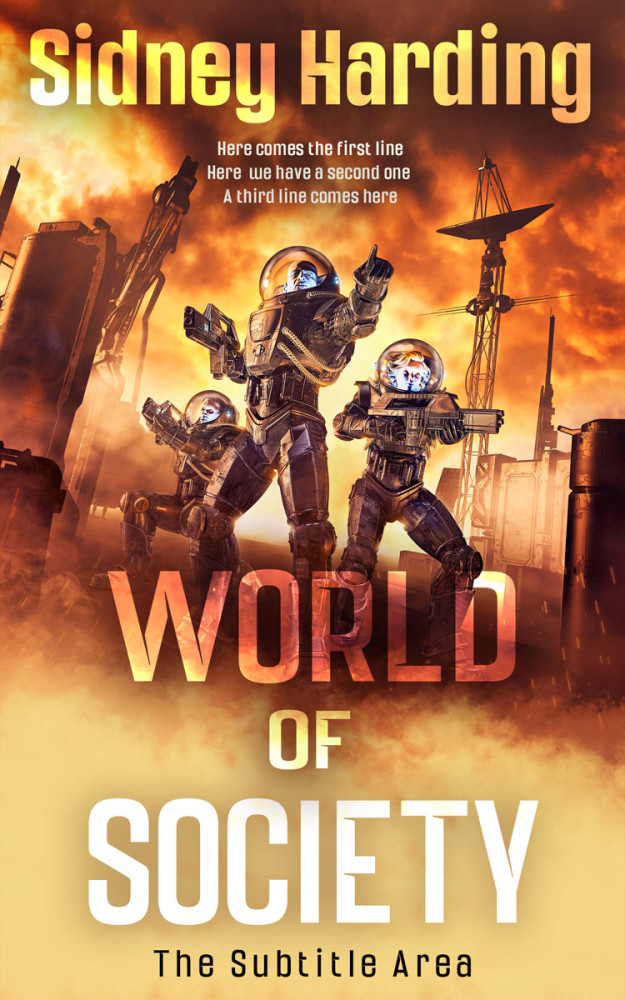 Front view of Rob Roy #13950 - Premade Science Fiction Book Cover