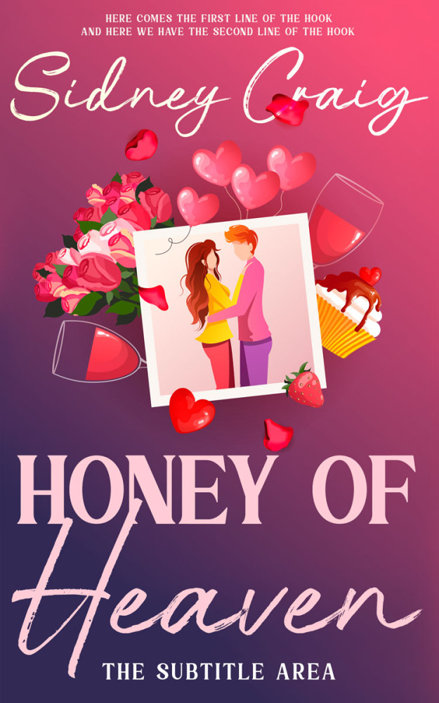 Front view of Blush #13962 - Premade Romance Book Cover