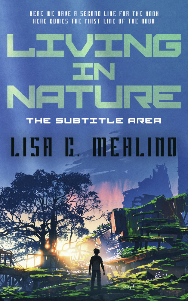 Front view of Kashmir Blue #13999 - Premade Apocalyptica Book Cover