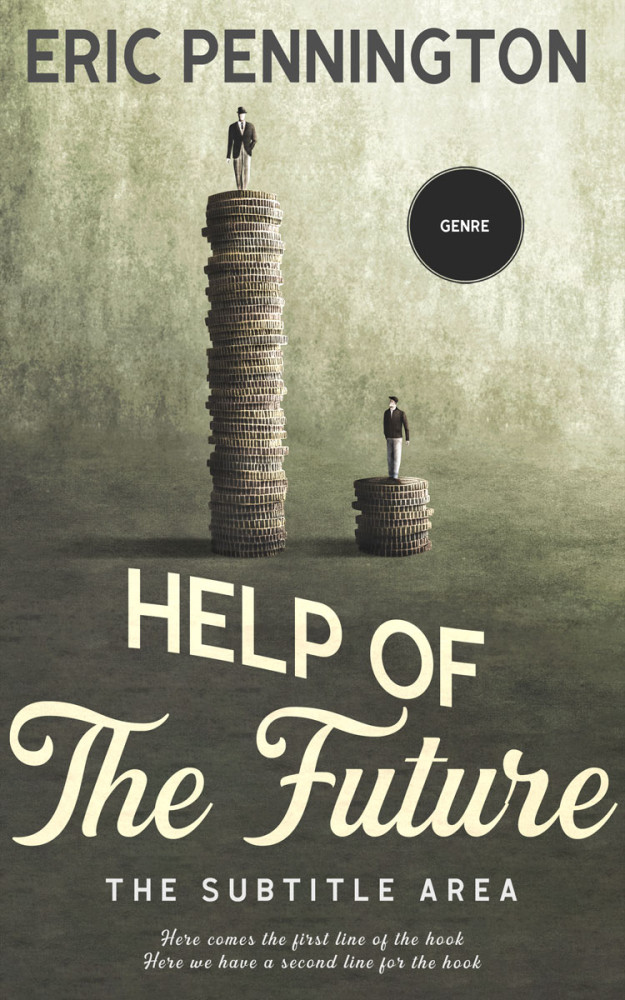 Front view of Fuscous Gray #14020 - Premade Self-Improvement & Self-Help Book Cover