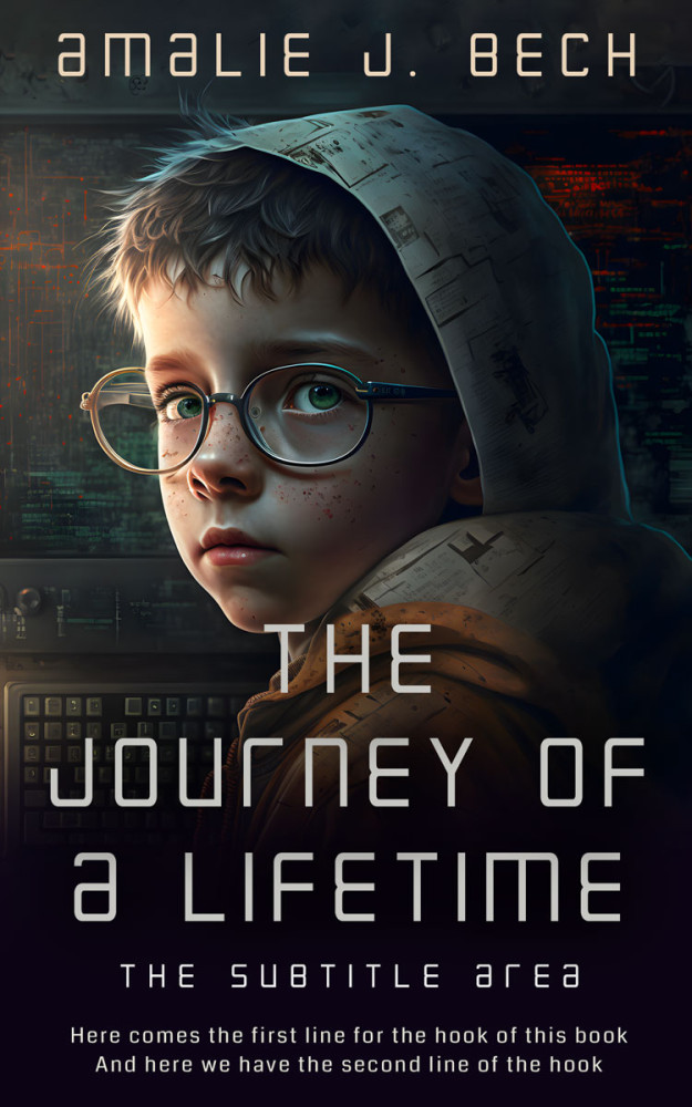 Front view of Baltic Sea #14054 - Premade Abstract Book Cover