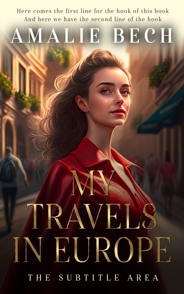 Front view of Brandy #14074 - Premade Abstract Book Cover