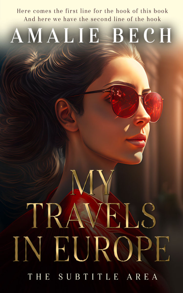 Front view of Cameo #14075 - Premade Abstract Book Cover