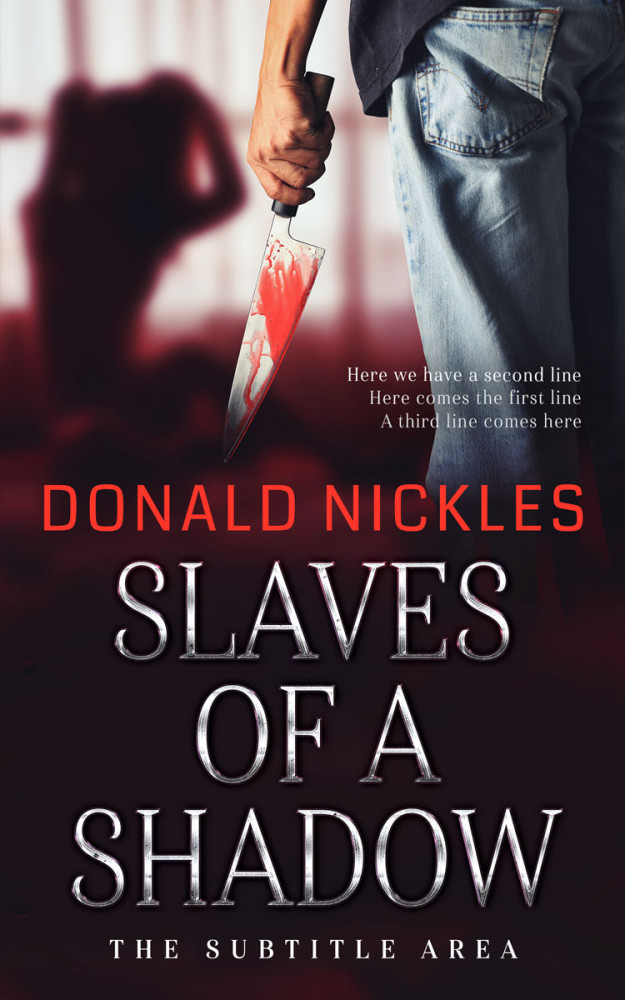 Front view of Clam Shell #14211 - Premade Mystery & Thriller & Suspense Book Cover