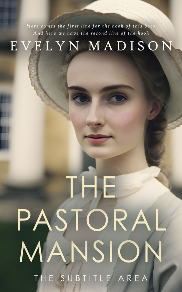 Front view of Olive Haze #14281 - Premade Historical Book Cover