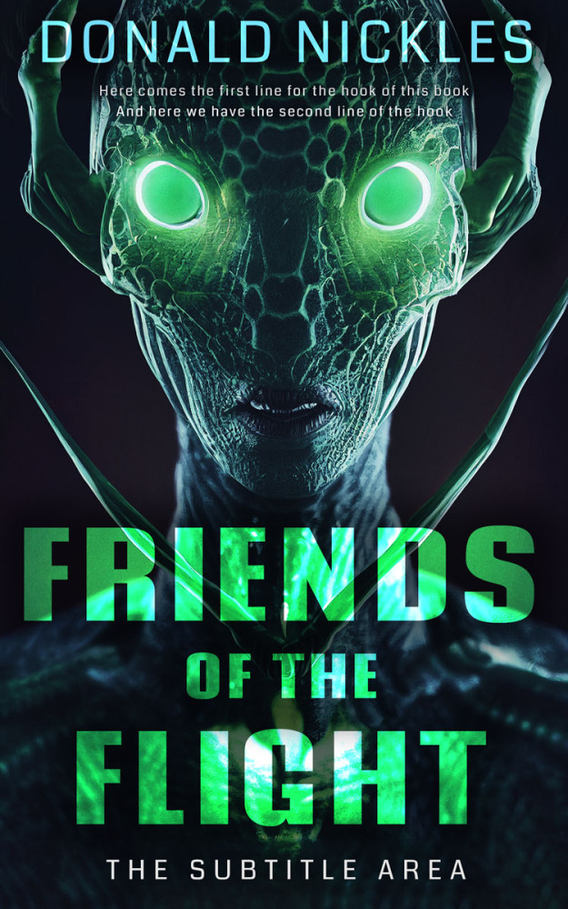 Front view of Bunker #14316 - Premade Science Fiction Book Cover