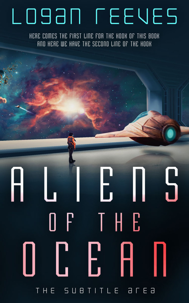 Front view of Big Stone #14341 - Premade Science Fiction Book Cover