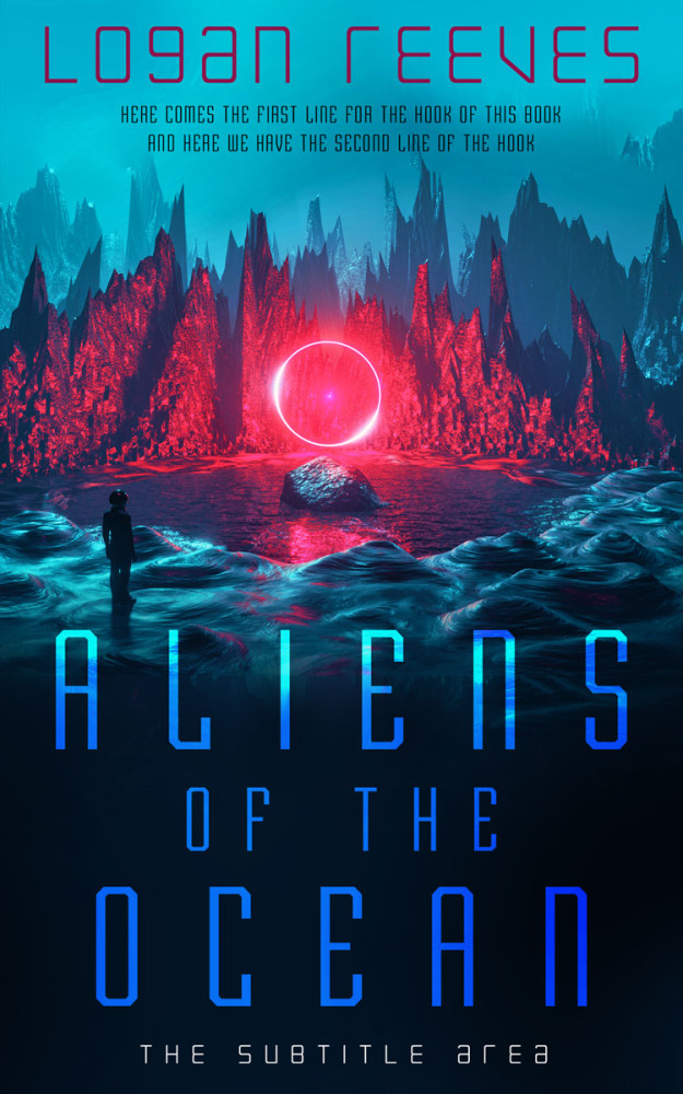 Front view of Big Stone #14342 - Premade Science Fiction Book Cover