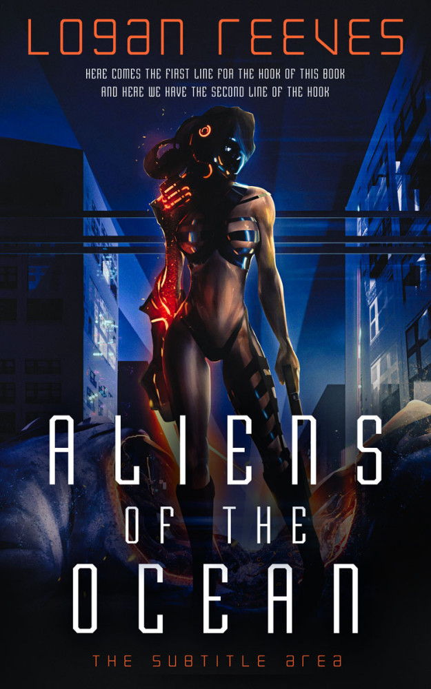 Front view of Cinder #14343 - Premade Science Fiction Book Cover