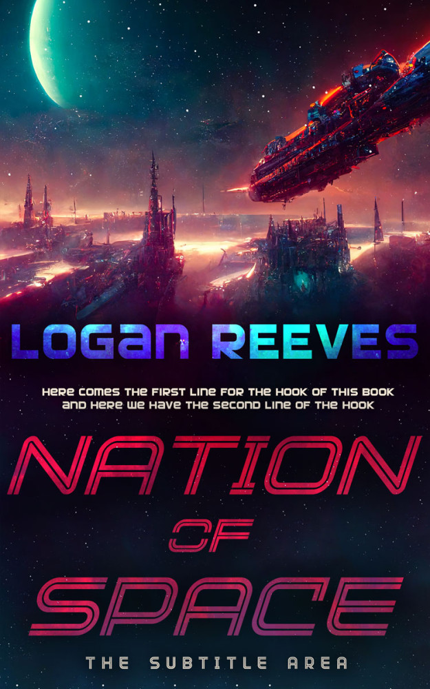 Front view of Cadillac #14351 - Premade Science Fiction Book Cover