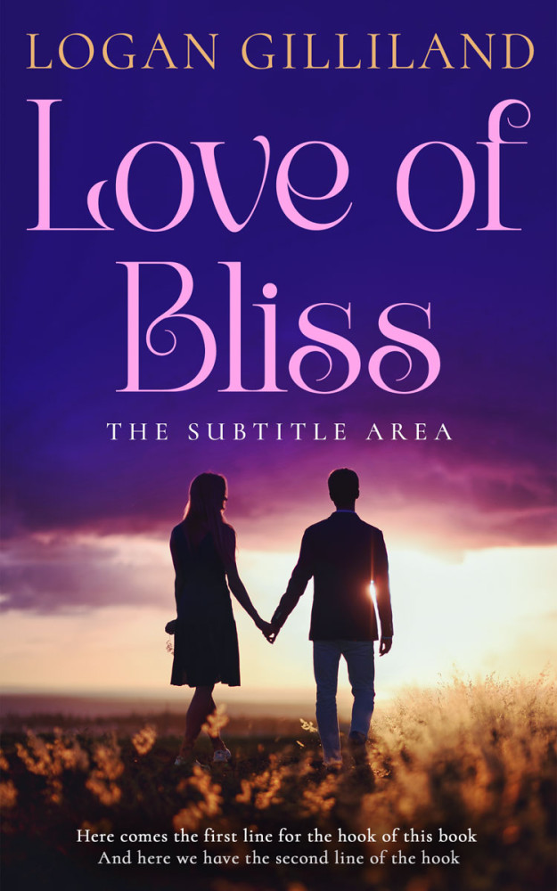 Front view of Blossom #14421 - Premade Romance Book Cover