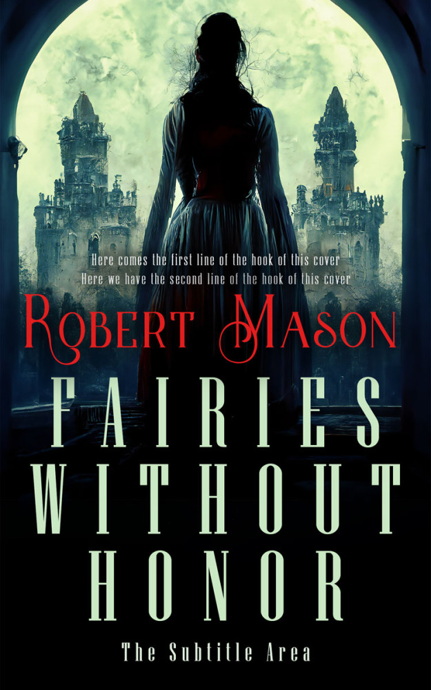 Front view of Bunker #14481 - Premade Fantasy Book Cover