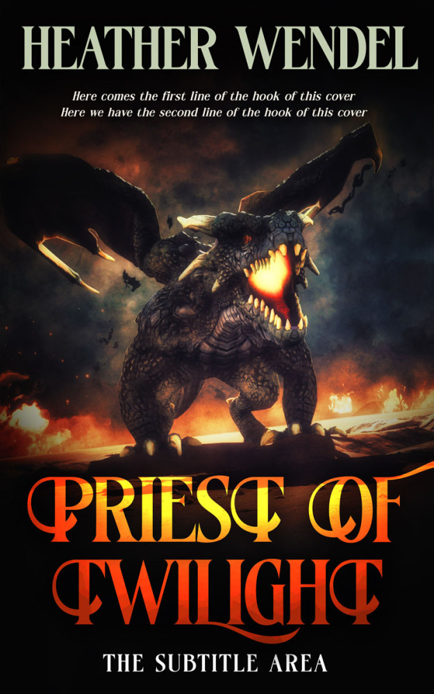 Front view of Cod Gray #14508 - Premade Fantasy Book Cover