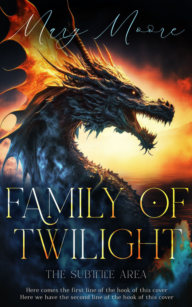 Front view of Harvest Gold #14510 - Premade Fantasy Book Cover