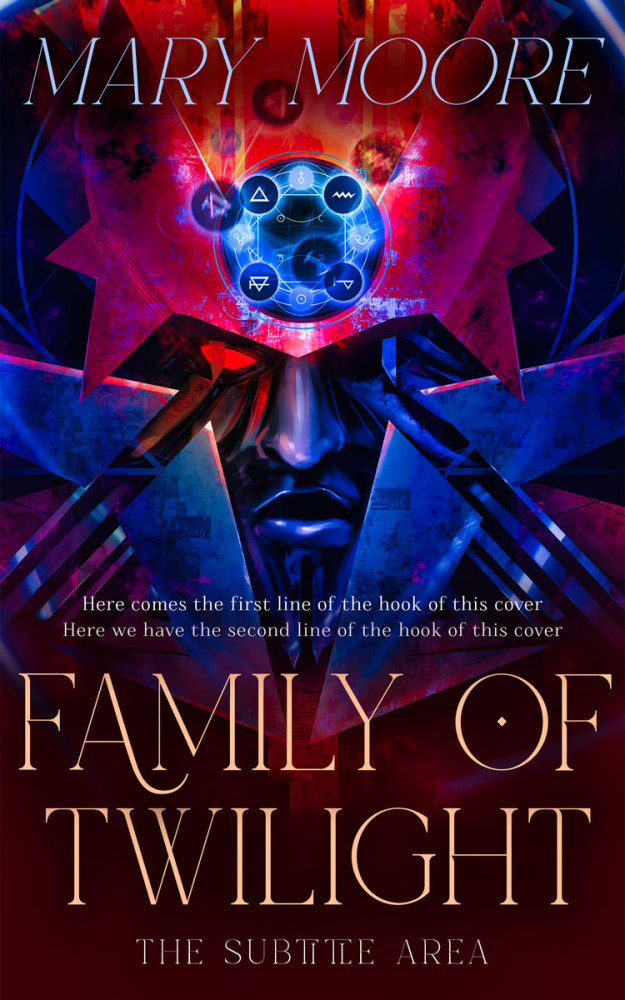 Front view of Loulou #14517 - Premade Fantasy Book Cover