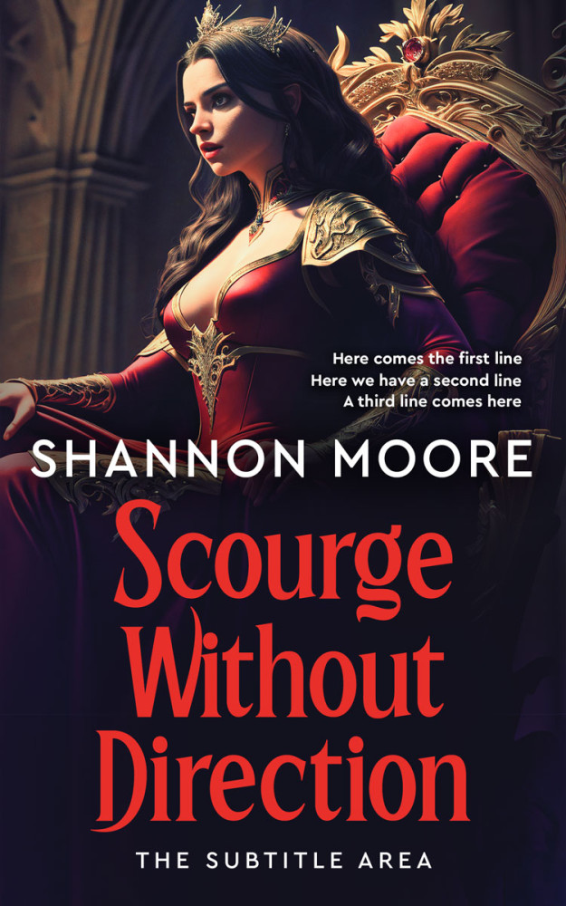 Front view of Bastille #14578 - Premade Fantasy Book Cover