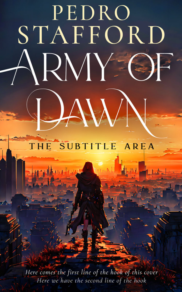 Front view of Burnt Sienna #14606 - Premade Apocalyptica Book Cover