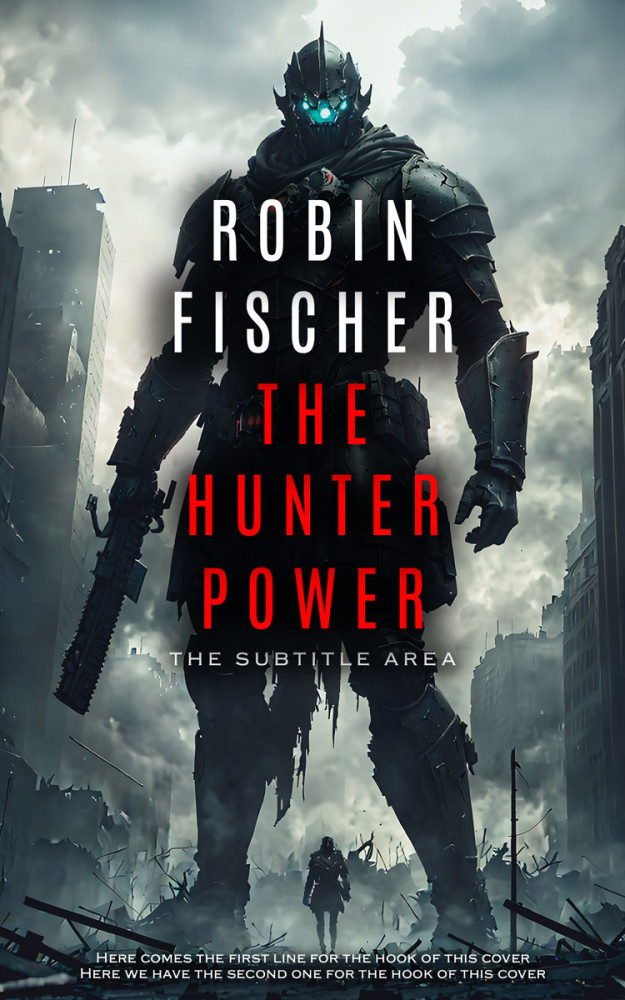 Front view of Silver Rust #14688 - Premade Apocalyptica Book Cover