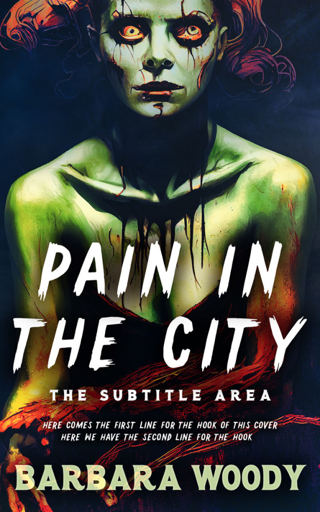 Front view of Indian Khaki #14701 - Premade Apocalyptica Book Cover