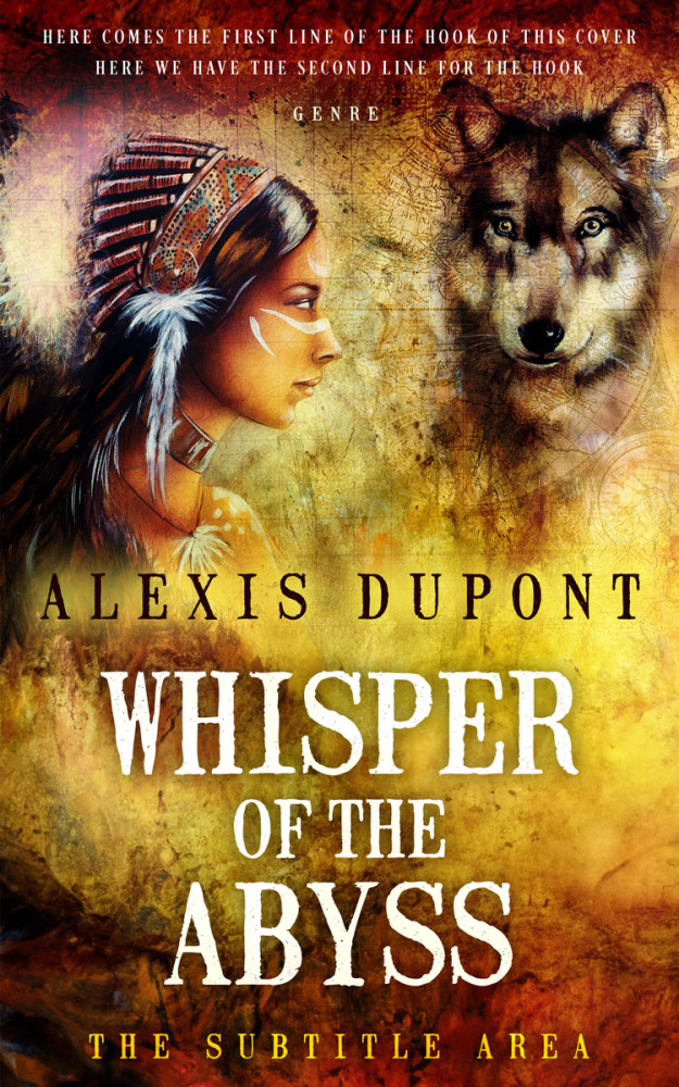 Front view of Luxor Gold #14743 - Premade Fantasy Book Cover