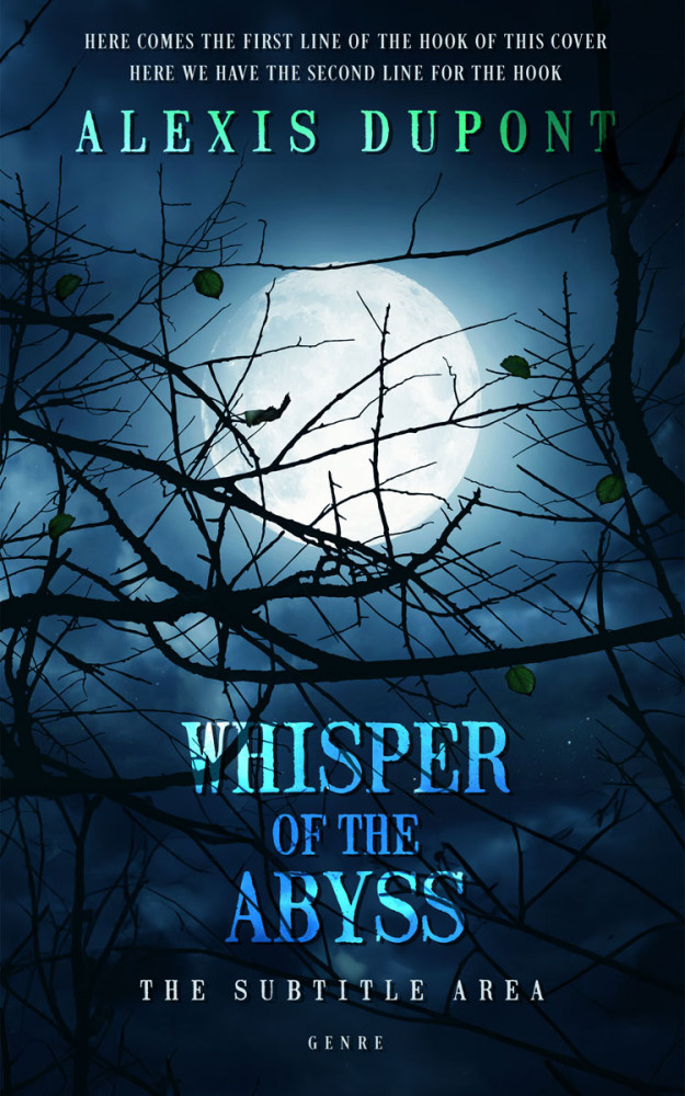 Front view of Black Pearl #14757 - Premade Fantasy Book Cover | BookCoverZone