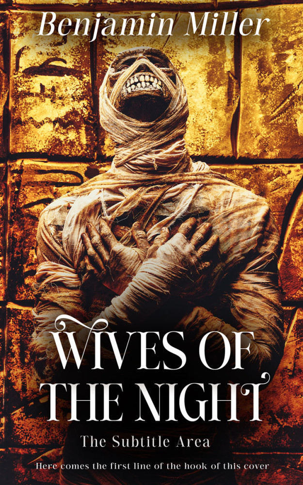 Front view of Gondola #14783 - Premade Horror Book Cover