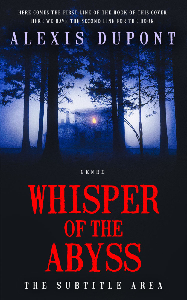 Front view of Mirage #14840 - Premade Horror Book Cover