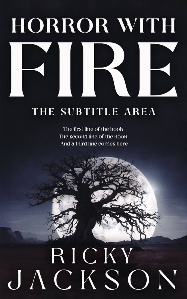 Front view of Shark #14926 - Premade Horror Book Cover