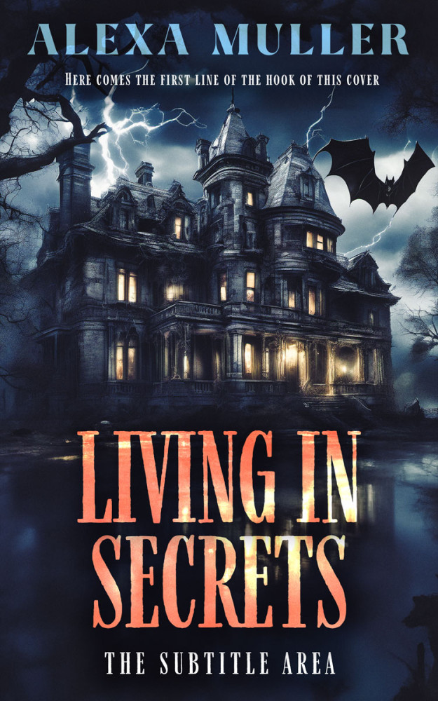 Front view of Ebony Clay #15047 - Premade Mystery & Thriller & Suspense Book Cover