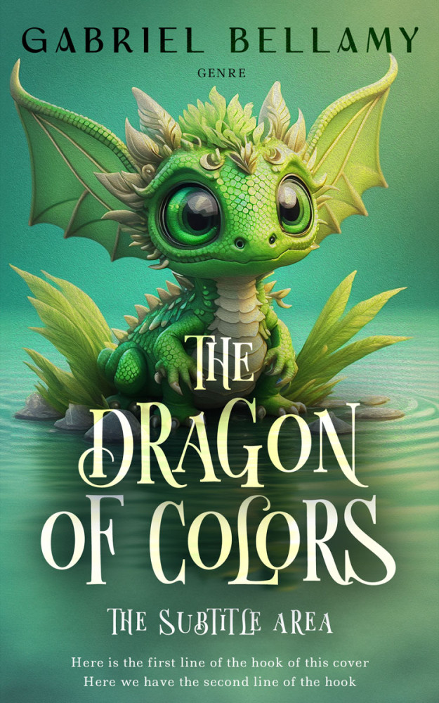 Front view of Spring Leaves #15159 - Premade Fantasy Book Cover