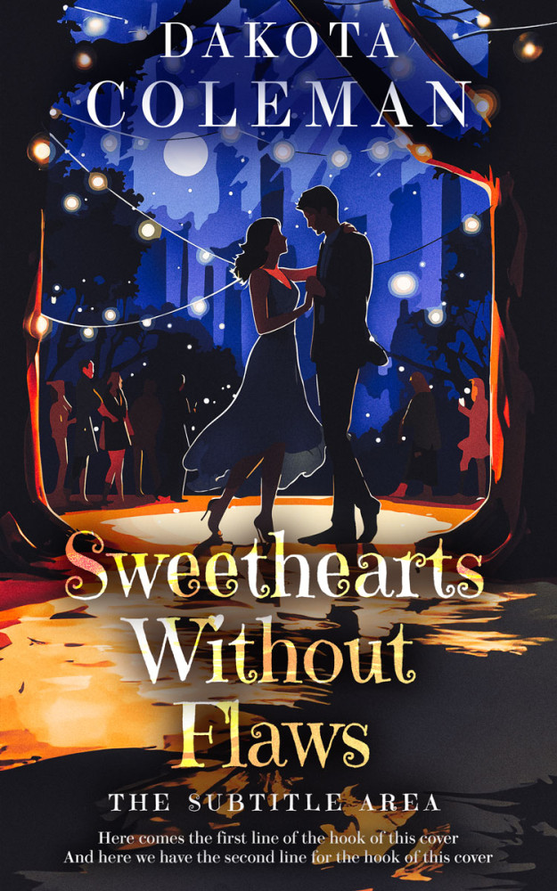 Front view of Steel Gray #15227 - Premade Romance Book Cover