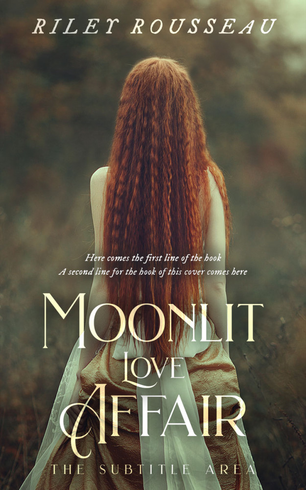 Front view of Taupe #15270 - Premade Fantasy Book Cover