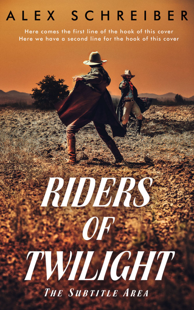 Front view of Cape Palliser #15334 - Premade Western Book Cover