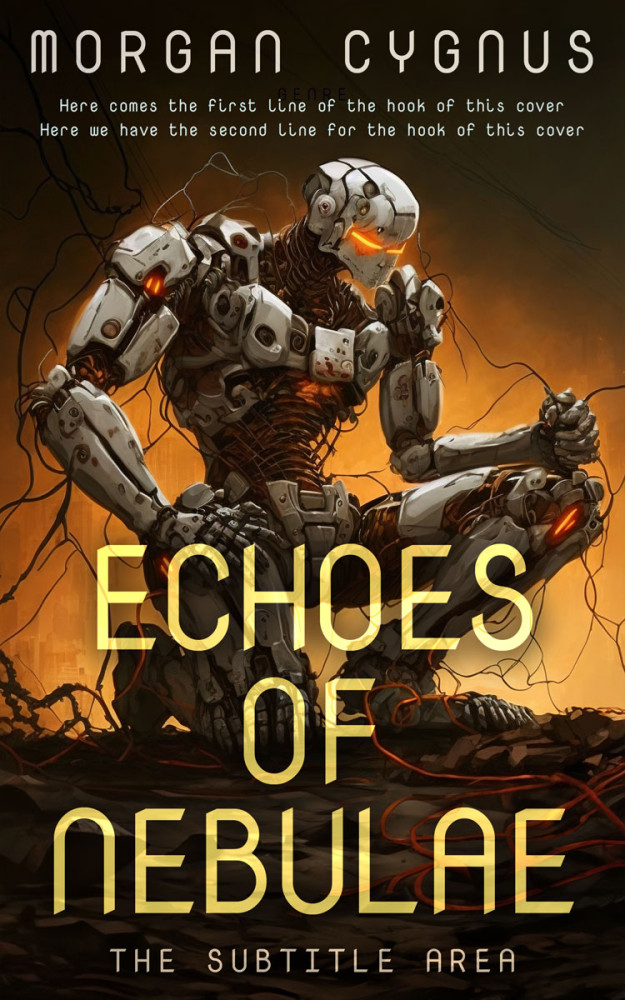 Front view of Di Serria #15351 - Premade Science Fiction Book Cover