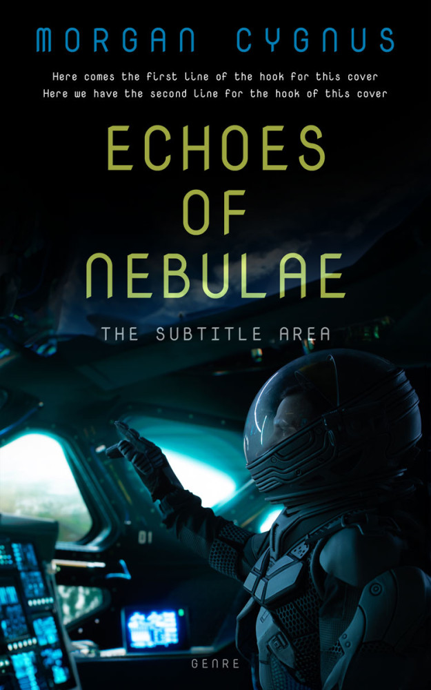 Front view of Black Bean #15360 - Premade Science Fiction Book Cover