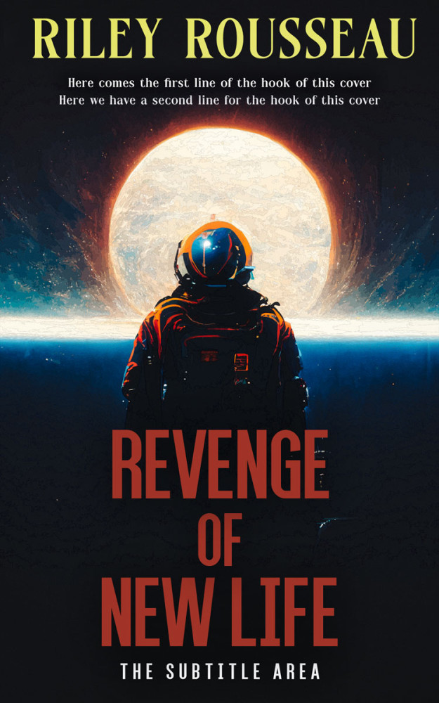 Front view of Tan #15439 - Premade Science Fiction Book Cover