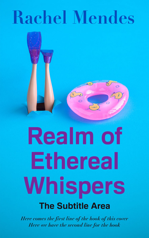 Front view of Cerulean #15529 - Premade Abstract Book Cover