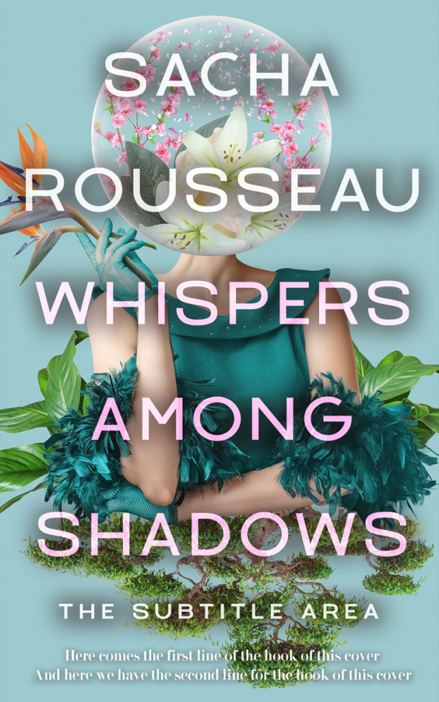 Front view of Cascade #15567 - Premade Abstract Book Cover | BookCoverZone