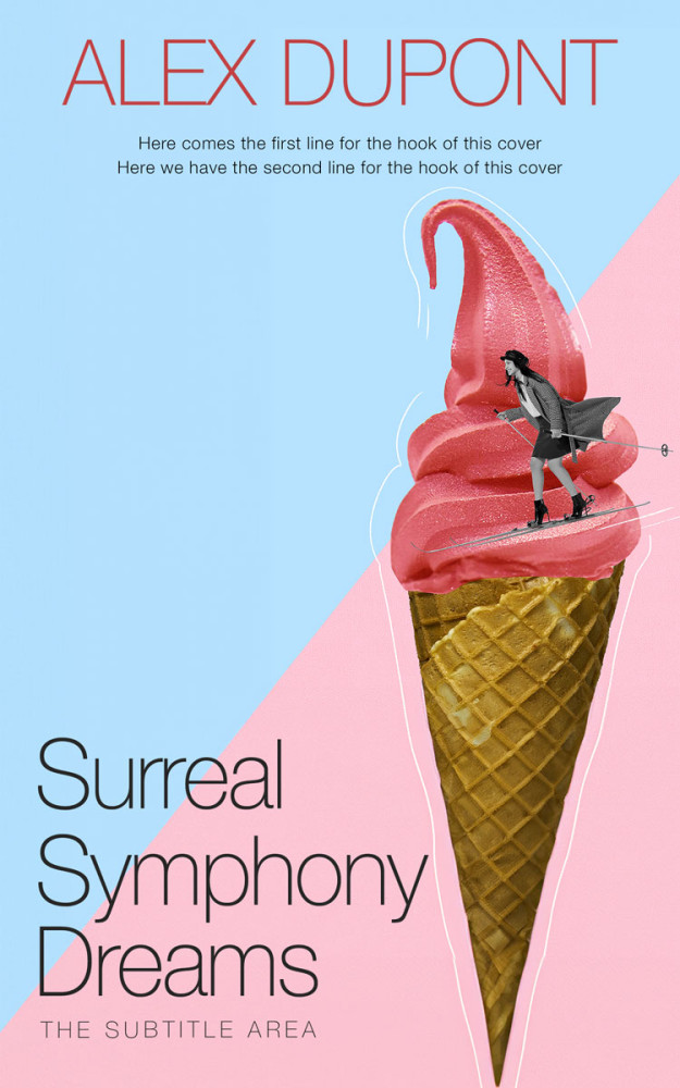 Front view of Periwinkle Gray #15600 - Premade Abstract Book Cover