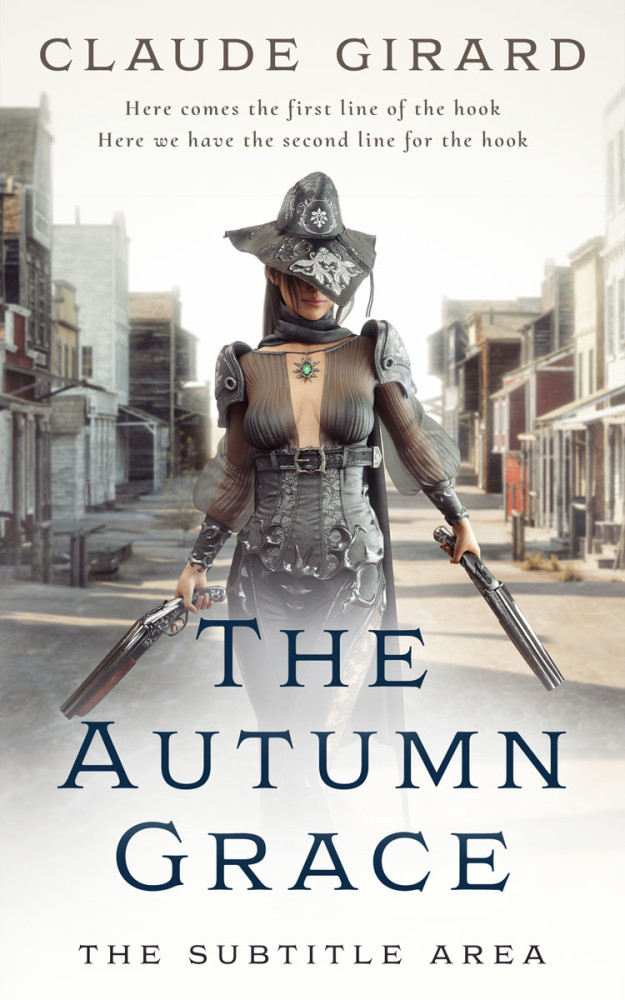 Front view of Cararra #15807 - Premade Fantasy Book Cover