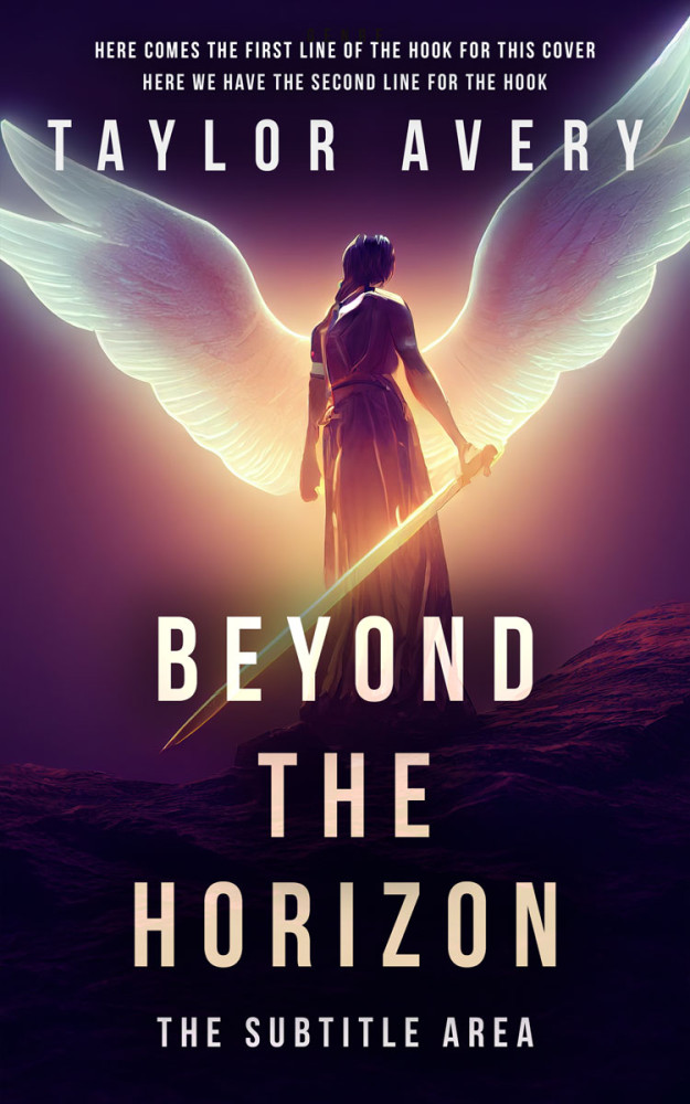 Front view of Akaroa #15918 - Premade Fantasy Book Cover