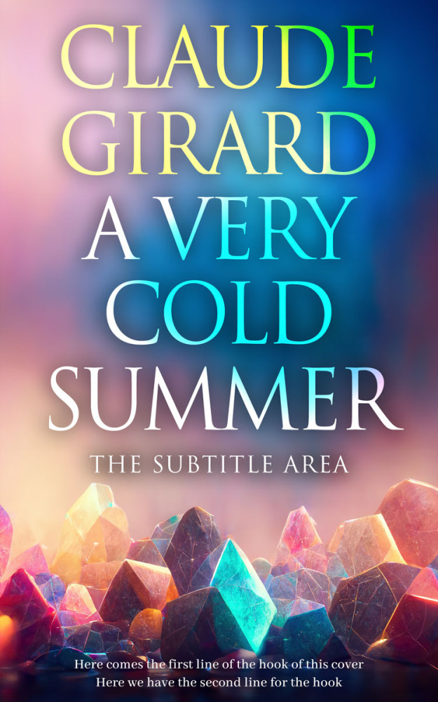 Front view of Blue Bayoux #15922 - Premade Fantasy Book Cover