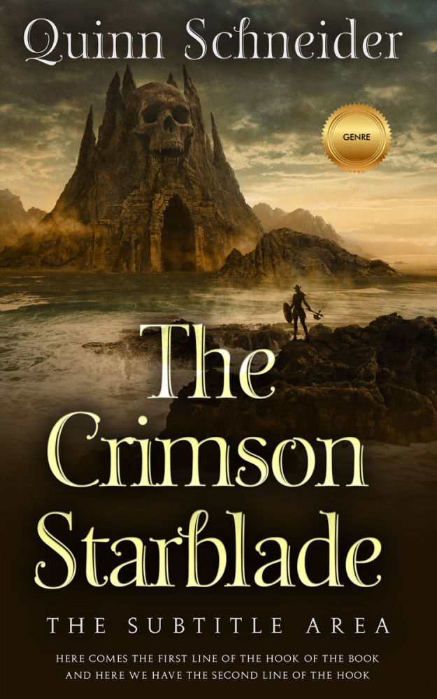 Front view of Mikado #15942 - Premade Fantasy Book Cover