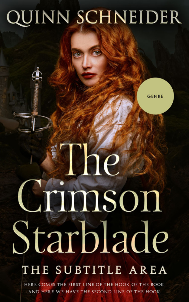 Front view of Indian Khaki #15952 - Premade Fantasy Book Cover