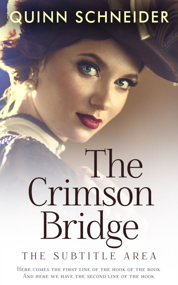 Front view of Soft Amber #15969 - Premade Historical Book Cover